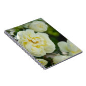 かわいい白いバラ前向きの ノートブック (右側)