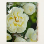 かわいい白いバラ前向きの プランナー手帳 (裏面)