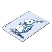 かわいい白いバンダラビットブック4 ノートブック (左側)