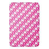 かわいい白いピンクのキスパターンのネックタイCase-Mate バスマット (正面縦)