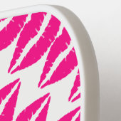 かわいい白いピンクのキスパターンのネックタイCase-Mate ピックルボールラケット (左詳細)