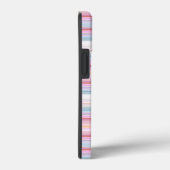 かわいい白いピンクのストライプ Case-Mate iPhoneケース (裏面 / 右)