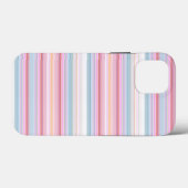 かわいい白いピンクのストライプ Case-Mate iPhoneケース (裏面 (横))