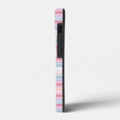 かわいい白いピンクのストライプ Case-Mate iPhoneケース (裏面 / 左)