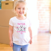 かわいい白いピンクの子犬の誕生日を手に入れる トドラーTシャツ