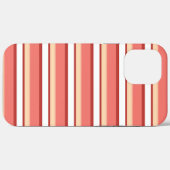 かわいい白いピンクストライプ色 Case-Mate iPhoneケース (裏面 (横))