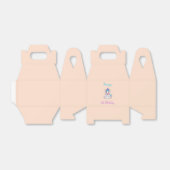 かわいい白いユニコーンピンク フェイバーボックス (折り畳みなし)