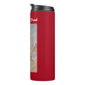 かわいい白いラブラドールミックス子犬の飲料水 タンブラー (回転右)