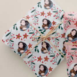 かわいい白い写真 ラッピングペーパー