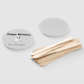 かわいい白い北極熊がグレーの誕生日に登場 ハンドファン (組立なし)