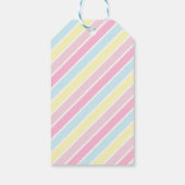 かわいい白い子ネコありがとうパーティープレゼントラベル ギフトタグ (裏面)