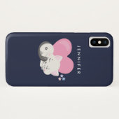 かわいい白い子ネコが寝る Case-Mate iPhoneケース (裏面(横))