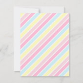 かわいい白い子ネコバースデーパーティ招待状 招待状 (裏面)