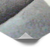 かわいい白い子犬の見守りパパ ポスター (角)