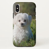 かわいい白い子犬 Case-Mate iPhoneケース (裏面)