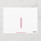 かわいい白い子猫のヴィンテージバレンタインはがき ポストカード (裏面)