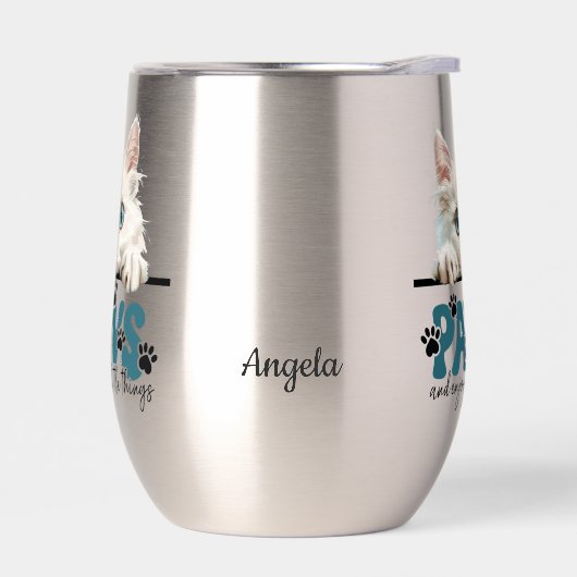 かわいい白い子猫の手足楽しむと (左面)