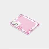 かわいい白い子猫 ポストイット (アングル)