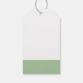 かわいい白い子羊かわいらし花ありがとう ギフトタグ (裏面)