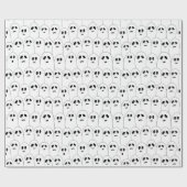 かわいい白い幽霊おもしろいキッズハロウィーン ラッピングペーパー (フラット)