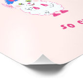 かわいい白い怪物 フォトプリント            (角)