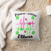 かわいい白い猫の手足のバイブモダンスおもしろい クッション (ブランケット)