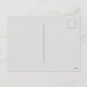 かわいい白い羊と絵のような山 シーズンポストカード (裏面)