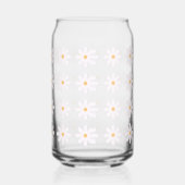 かわいい白い花の飲み物用品セット ガラス缶 (右)