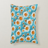 かわいい白い花 アクセントクッション (正面(垂直))