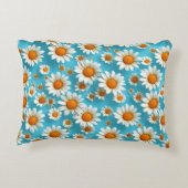 かわいい白い花 アクセントクッション (裏面)