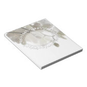 かわいい白い蘭 ノートパッド (アングル)