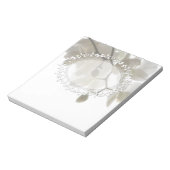 かわいい白い蘭 ノートパッド (回転)