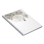 かわいい白い蘭 ノートブック (右側)