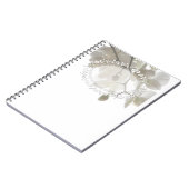 かわいい白い蘭 ノートブック (左側)