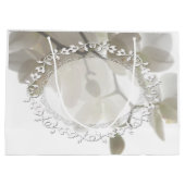 かわいい白い蘭 ラージペーパーバッグ (裏面)