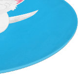 かわいい白い西ハイランドテリアの漫画 カッティングボード (角)