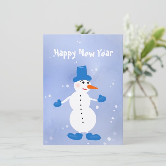 かわいい白い雪だるま (スタンド正面)