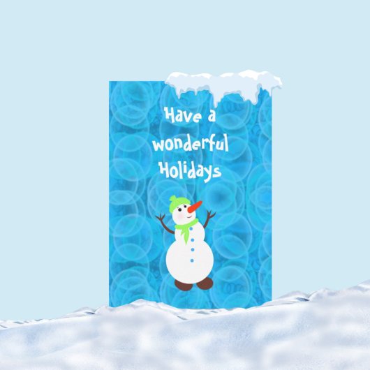 かわいい白い雪だるま