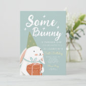 かわいい白うさぎバニーが一日で曲がっている 招待状 (スタンド正面)