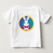 かわいい白うさぎ ベビーTシャツ (裏面)