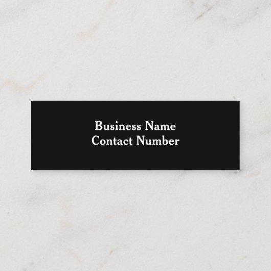 かわいい白おもしろい犬の黒写真 スキニー名刺 (裏面)