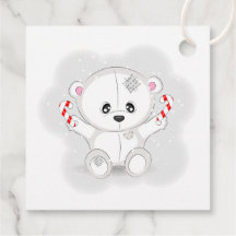 かわいい白くまのキャンディケイン