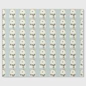 かわいい白くまの包装紙 ラッピングペーパー (フラット)