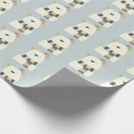 かわいい白くまの包装紙 ラッピングペーパー