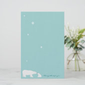 かわいい白くまの文房具: 常にそこにあなたのために 便箋 (スタンド正面)