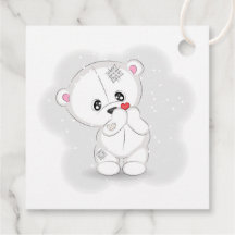 かわいい白くまハート