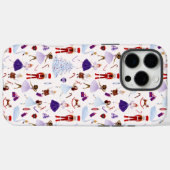 かわいい白くるみ割りクリスマスパターン Case-Mate iPhoneケース (裏面 (横))