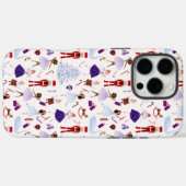 かわいい白くるみ割り人形クリスマスパターン Case-Mate iPhoneケース (裏面 (横))