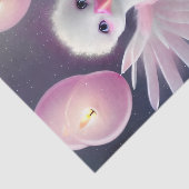 かわいい白とピンクのベビーバード誕生日 薄葉紙 (詳細)