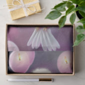 かわいい白とピンクのベビーバード誕生日 薄葉紙 (ギフト)